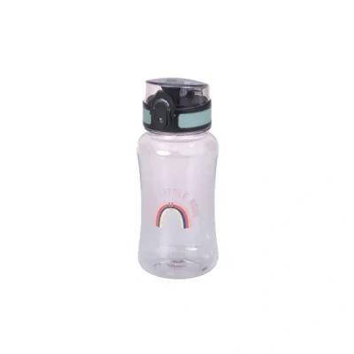 Afbeelding van LÄSSIG Drinkfles voor kinderen, 420 ml, BPA vrij, lekvrij, kleine fles buiten, regenboogpatroon