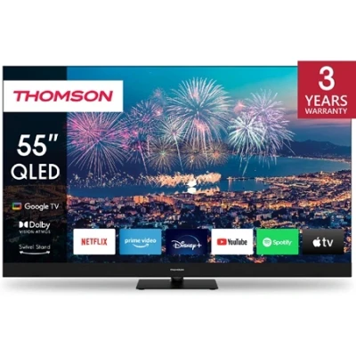 Afbeelding van Thomson 55QG6C14 QLED Plus televisie met Google TV en front speaker