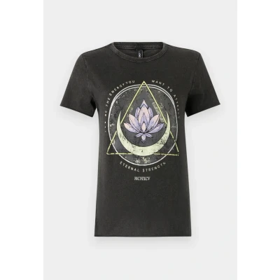 Afbeelding van ONLY Onllucy LIFE REG S/S JRS NOOS Tshirt print, Dames, Maat: XL, Schwarz