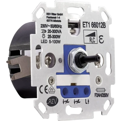 Afbeelding van REV 0399620006 Dimmer Inzetstuk Technik Wit, Blauw