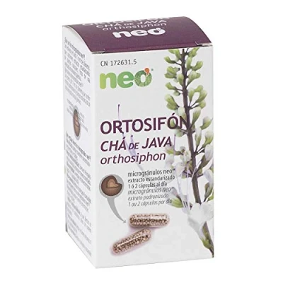 Afbeelding van NEO Orthosifon bladextract gedroogd 200 mg ter bevordering van een sterke diurese allergeen en GGO vrij 45 natuurlijke capsules snelle afgifte 1 2 tabletten per dag