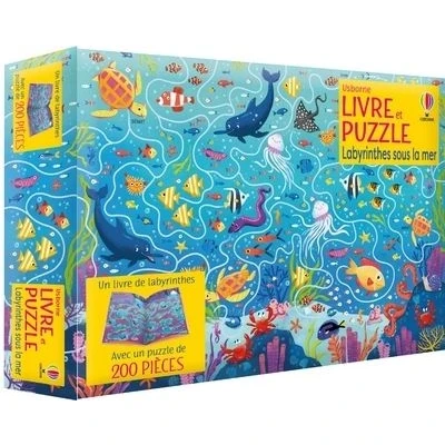 Image de Labyrinthes sous la mer Coffrets Livre et puzzle