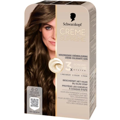 Afbeelding van Schwarzkopf CREME SUPREME 6 0 Permanente Haarverf Haarkleuring