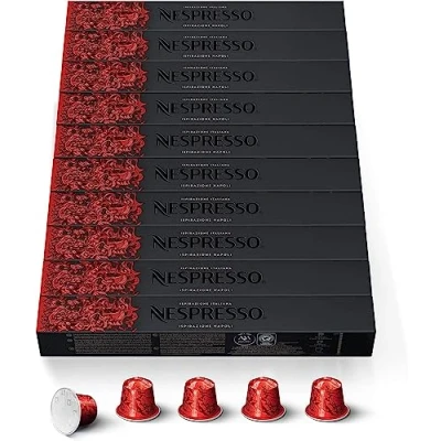 Afbeelding van NESPRESSO Ispirazione Napoli koffiecapsules, donker geroosterd, compatibel met originele koffiemachines, 100 stuks