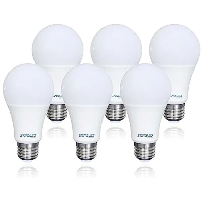 Afbeelding van SIGMALED LIGHTING LED lampen E27 10W (komt overeen met 70W) 950 lumen Natuurlijk wit licht 4000K Compacte A60 lamp Set van 6 Afmetingen 60x120mm