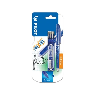Afbeelding van Pilot Blister FriXion Point 0.5 inktroller, uitwisbaar, blauw, set met 3 vullingen, fijne punt