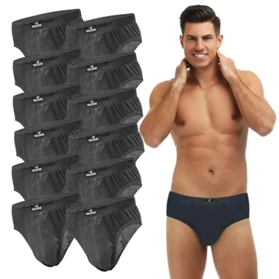 Afbeelding van SGS Heren Slips: Set van 6 of 12 Comfort Stijlvol Combinatie Ondergoed Ademend Duurzaam Perfecte Pasvorm Herenondergoed S 6XL, stuks 565, M