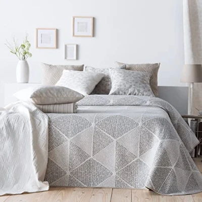 Afbeelding van VIALMAN Sofia 27 Lichte sprei voor tweepersoonsbed 150 cm, bed bedsprei 250 x 270 beige