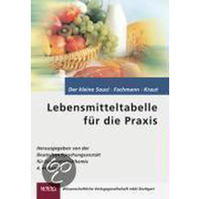 Afbeelding van Der kleine Souci/Fachmann/Kraut. Lebensmitteltabelle für die Praxis