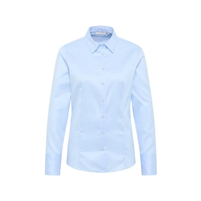 Afbeelding van Eterna Cover Shirt Regular FIT Overhemdblouse, Dames, Maat: 34, Hellblau