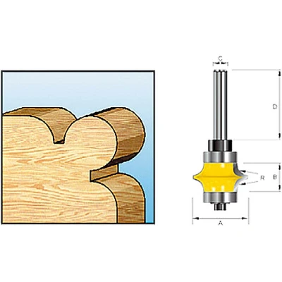 Afbeelding van MAKITA D 11710 kraalprofielfrees met kogellager