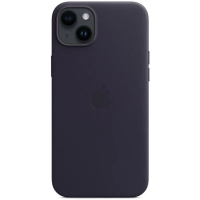 Afbeelding van Apple Magsafe Leren Back Cover Grijs iPhone 14 Plus