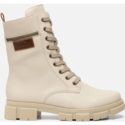 Afbeelding van Rieker Veterboots Beige Synthetisch 172208 Dames Maat 36