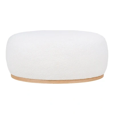 Afbeelding van Manhattan Pouf Pouf, bouclé, white, 54,5x88,5x36 cm, HN1235
