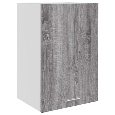 Afbeelding van Wandkast 39,5x31x60 cm bewerkt hout grijs sonoma eikenkleurig