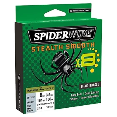 Afbeelding van Spiderwire Stealth Smooth 8 Blue Camo 0,15mm (150m) Gevlochten lijn