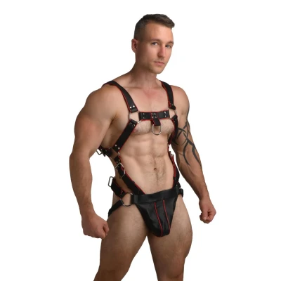 Afbeelding van Master Series Heathen Harness L/XL Zwart, Rood