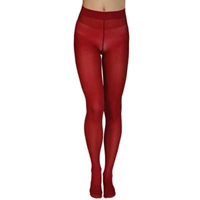 Afbeelding van Annes styling Zarra Klassieke panty voor dames, microvezel, semi ondoorzichtig, 40 denier, Rood