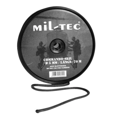 Afbeelding van Mil Tec h Uniseks volwassen Commando touw 15942002 005 touw, zwart, één maat