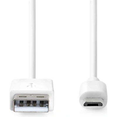 Afbeelding van Samsung oplaadkabel Micro USB 2.0 1 meter (100% koper, Wit)