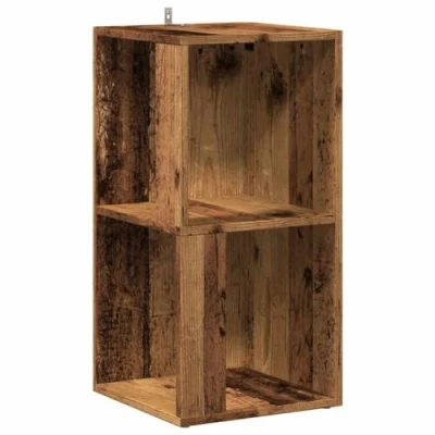 Afbeelding van vidaXL Hoekkast 33x33x67 cm bewerkt hout oud houtkleurig