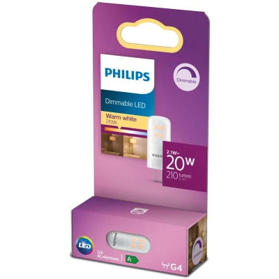 Afbeelding van Philips Capsule (dimbaar) LED 2,1 W Warm wit