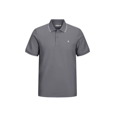 Afbeelding van JACK &amp; JONES Jjeaustin Ss Noos Polo heren (1 stuk), grijs., L