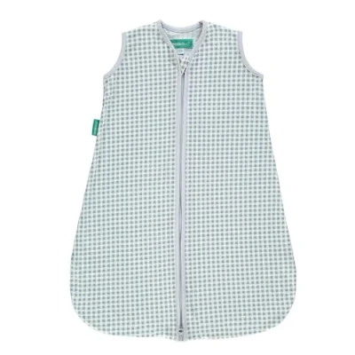 Afbeelding van molis&amp;co. Zomerslaapzak voor baby&#039;s, TOG, 0,5 100% katoen (Oeko Tex), katoen, slaapzak, verstelbare lengte (40 56 cm), jongens en meisjes, gingham grijs