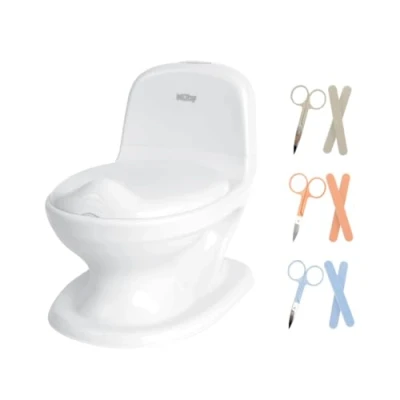 Afbeelding van Nûby My Real Potty Plaspotje met Spoelgeluid &amp; Nagelverzorgingsset 18m+