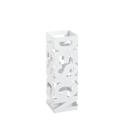 Afbeelding van HAKU Möbel paraplustandaard, metaal, wit, L 16 x D H 48 cm