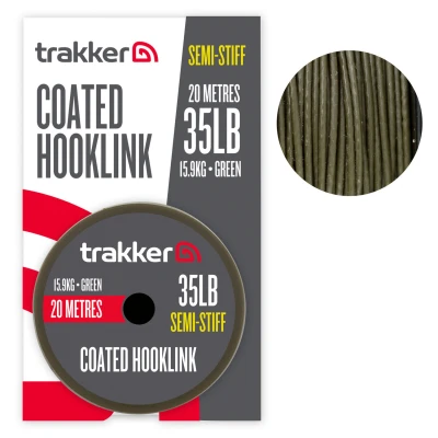 Afbeelding van Trakker Semi Stiff Coated Hooklink 35lb (20m) Karper onderlijn materiaal