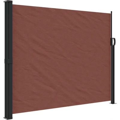 Afbeelding van Windscherm uittrekbaar 160x600 cm bruin