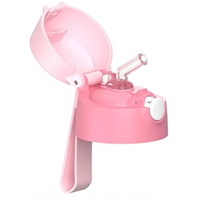 Afbeelding van JARLSON® Reservedeksel met siliconen mondstuk, te gebruiken voor de JARLSON 350 ml roestvrijstalen waterfles en 500 kunststof fles (roze)