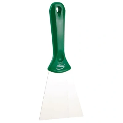 Afbeelding van Vikan Handschrapers en Krabbertjes Hygiene Handschraper met RVS Blad Groen 100mm