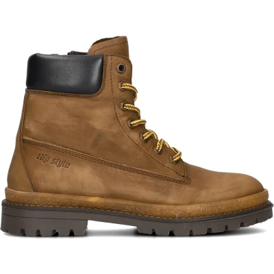 Afbeelding van Hip H1704 Sneakers Jongens Leren Sneaker Camel Maat 39