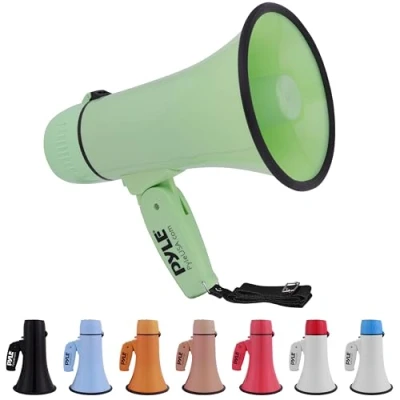 Afbeelding van Pyle Megafoon Luidspreker PA Bullhorn Draagbare met Sirene en Verstelbaar Volume 20Watt
