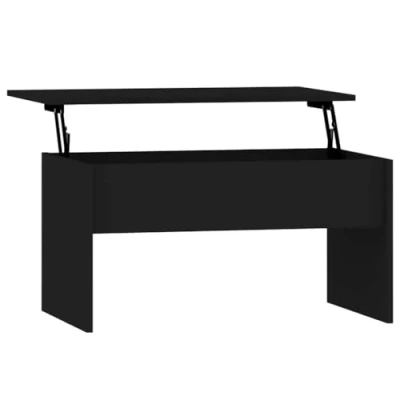 Afbeelding van vidaXL Salontafel, zwart, 80 x 50,5 41,5 cm, bewerkt hout