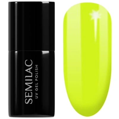 Afbeelding van UV 565 Hybrid Semilac Nagellak, neongeel, 7 ml