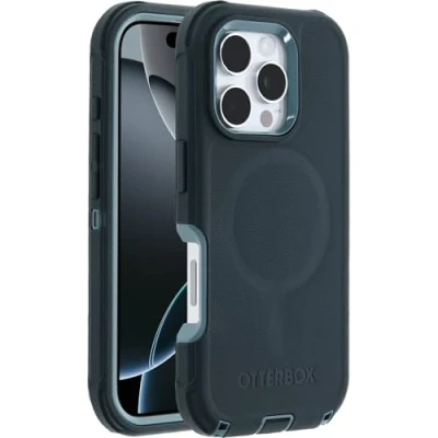 Afbeelding van Otterbox Defender Mag iPhone 16 Pro Hoesje sagebrush green