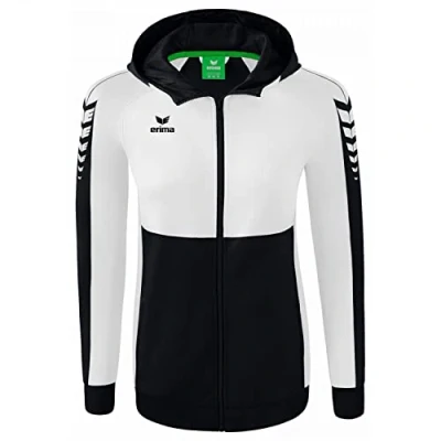 Afbeelding van Erima Six Wings trainingsjack met capuchon dames zwart/wit