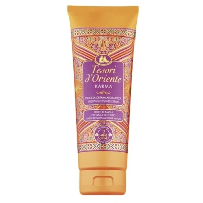 Afbeelding van Tesori d&#039;Oriente Karma Douche Aromatische Cream, Nashi bloem en cederhout, 250 ml