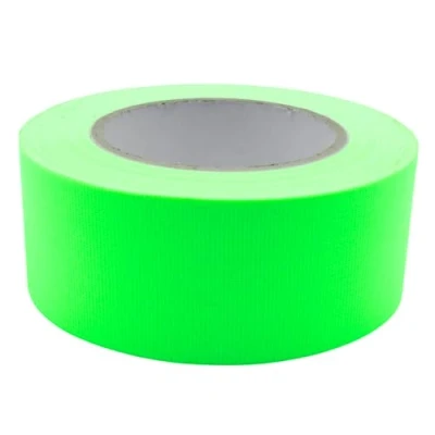 Afbeelding van UV FLOOR Gaffer zelfklevend neongroen 50 mm x 25 m premium kwaliteit accessoires voor fluorescerend feest decoratieve plakband