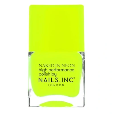 Afbeelding van Nails Inc SUNLIGHT Square Neon Nagellak, neongeel, pastelgeel, langdurige formule en glanzende afwerking, dierproefvrij eenvoudig aan te brengen, perfecte manicure, nail art