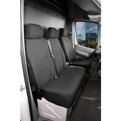 Afbeelding van WALSER 10496 Stoelhoes Grijs Polyester Voor VOLKSWAGEN: Crafter 30 35 Minibus, 50 Van, MERCEDES BENZ: Sprinter 3.5 T Van