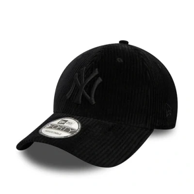 Afbeelding van New Era MLB York Yankees 9Forty verstelbare corduroy pet NY logo tonal zwart, #35998
