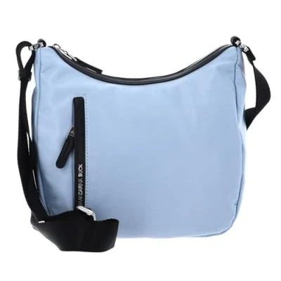 Afbeelding van MANDARINA DUCK Schoudertas Hunter Hobo Bag Skyway &amp; Black Lichtblauw