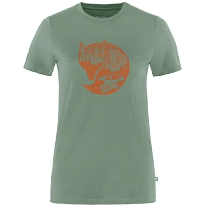 Afbeelding van Fjällraven Abisko wool fox SS T shirt W Green M