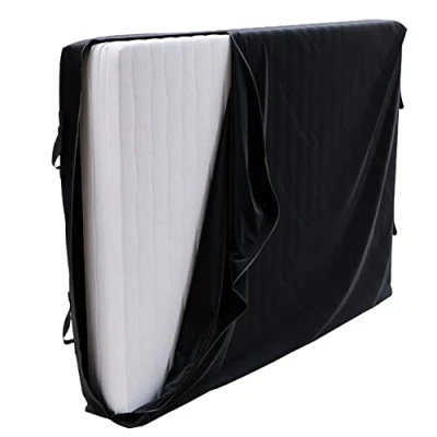 Afbeelding van Beschermhoes voor opslag en verhuizing, matras, matras van 120 x 200 cm (dikte 25 cm), 4 handgrepen ritssluiting, waterdicht, matrashoes