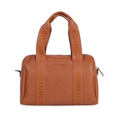 Afbeelding van Childhome Mommy Club Luiertas Verzorgingstas Signature Vegan leer Bruin