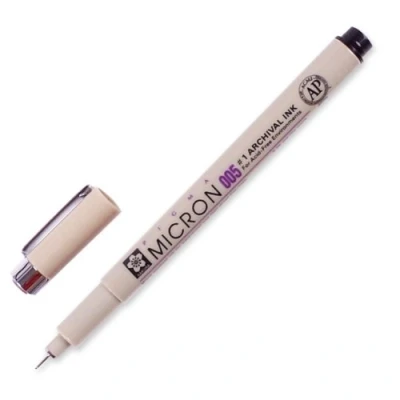 Afbeelding van Fineliner Sakura pigma micron zwart 0.2mm